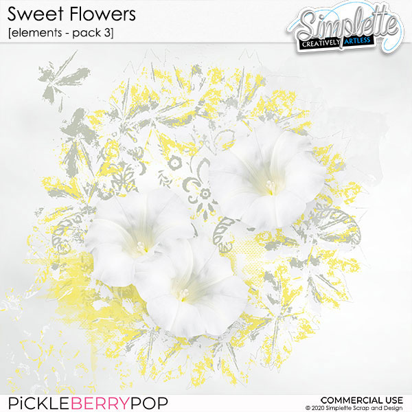 Sweet Flowers (CU elements) pack 3