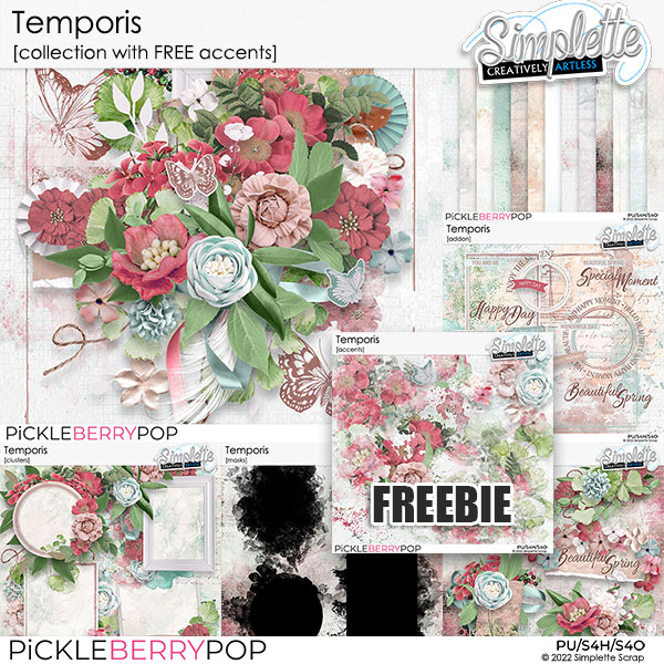 Temporis (collection with free pack of accents) by Simplette