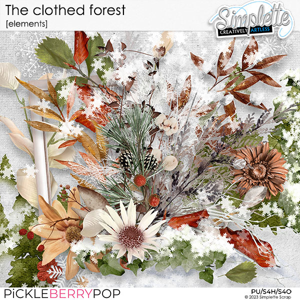 The clothed Forest (elements) by Simplette