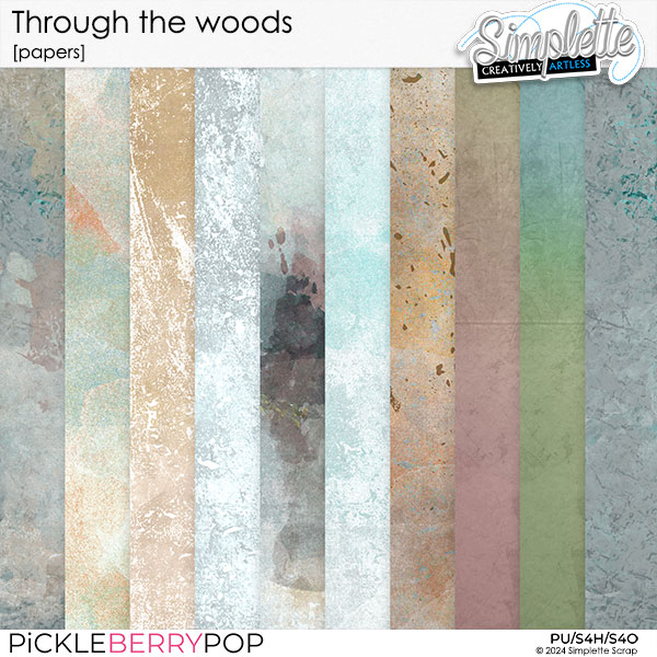 Through the Woods (papers) by Simplette