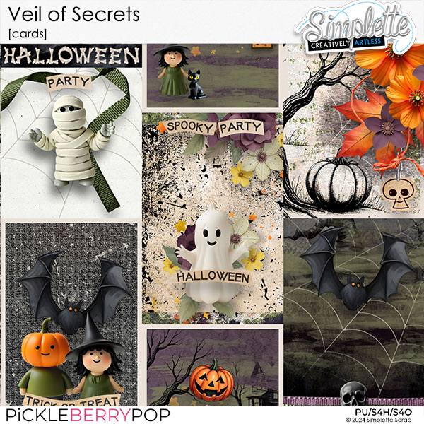 Veil of Secrets (cards) by Simplette