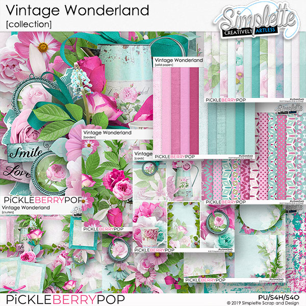 Vintage Wonderland (collection with wordarts pack offered)