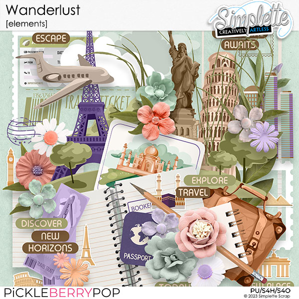 Wanderlust (elements) by Simplette