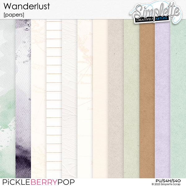 Wanderlust (papers) by Simplette