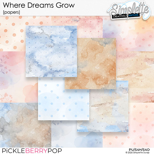 Where Dreams Grow (papers) by Simplette