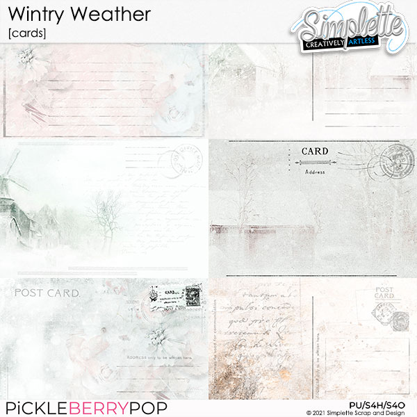 Wintry Weather (cards) by Simplette