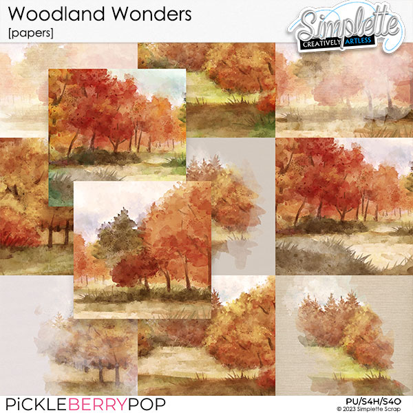 Woodland Wonders (papers) by Simplette