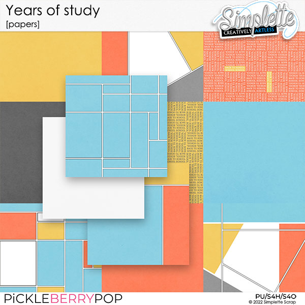 Years of study (papers) by Simplette