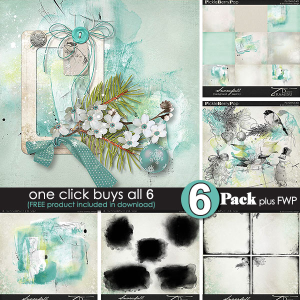 Snowfall {6-pack Plus FWP} by Tiramisu design 