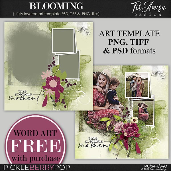 Blooming ~ Art Template 2 