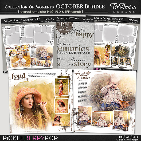 Collection Of Moments Templates ~ October Bundle 