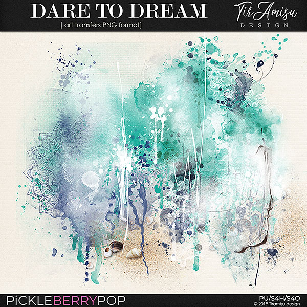 Dare To Dream ~ art transfers by Tiramisu design  