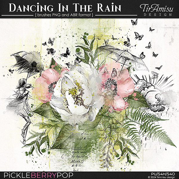 Dancing In The Rain ~ art brushes 