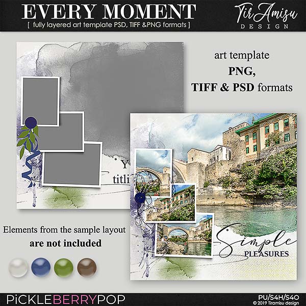 Every Moment ~ art  template 2 by Tiramisu design 