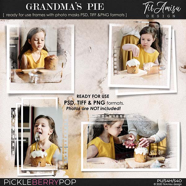 Grandma's Pie ~ Out Of Bounds photo masks by TirAmisu design 