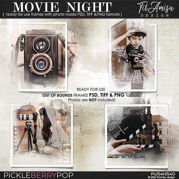 Movie Night ~ Out Of Bounds photo masks  by TirAmisu design  