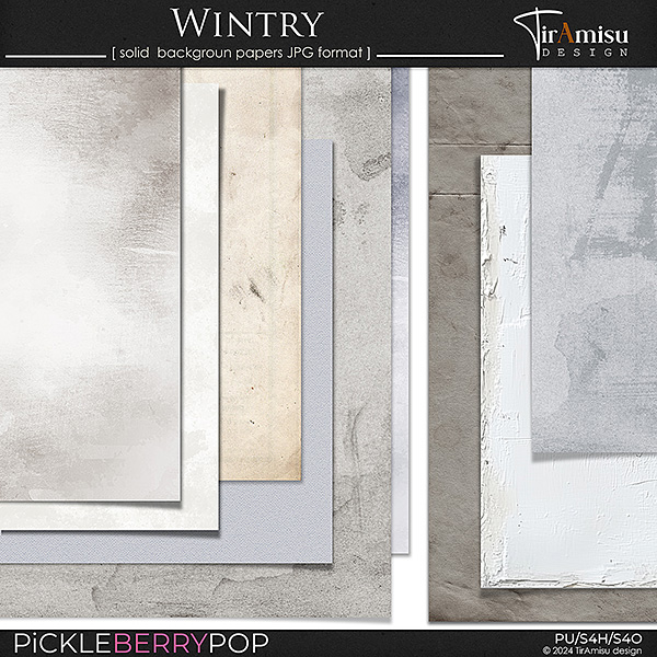 Wintry ~ solid papers 