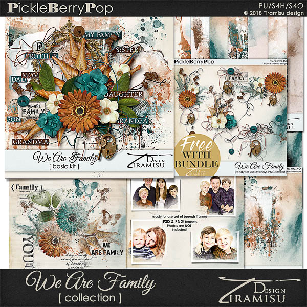 We Are Family~ Bundle plus FREE GIFT by Tiramisu design 