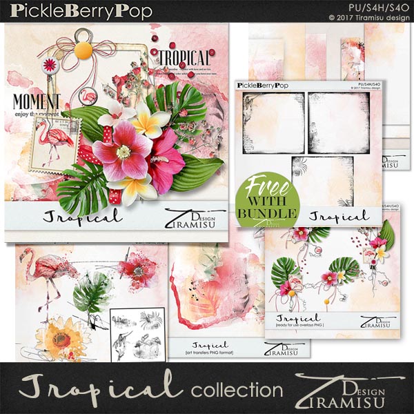 Tropical ~ Mini Collection plus FREE GIFT by Tiramisu design 