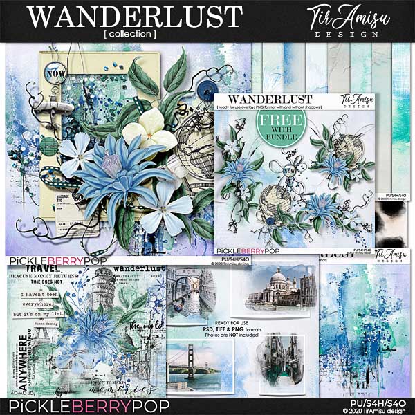 Wanderlust Bundle Plus Free Gift by TirAmisu design