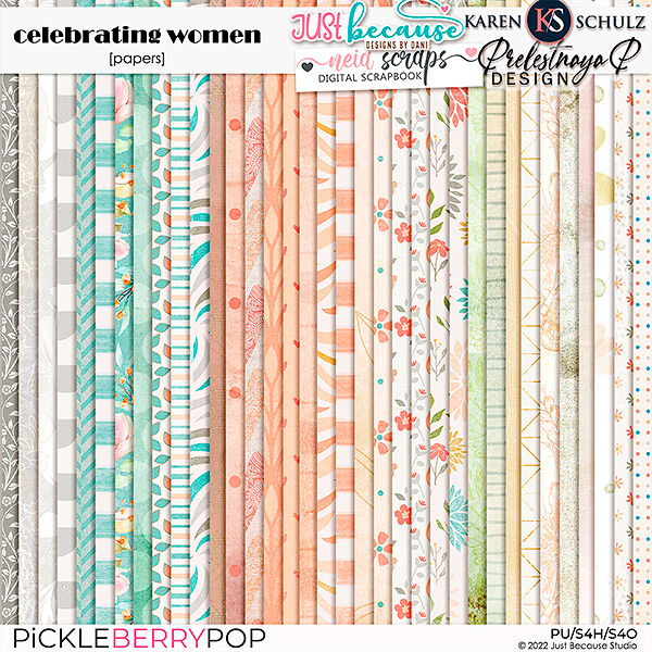 Celebrating Women Papers by 4 designers