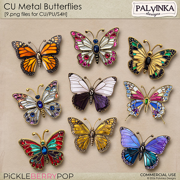 CU Metal Butterflies
