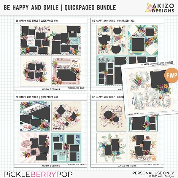 Be Happy And Smile | Quickpages Bundle
