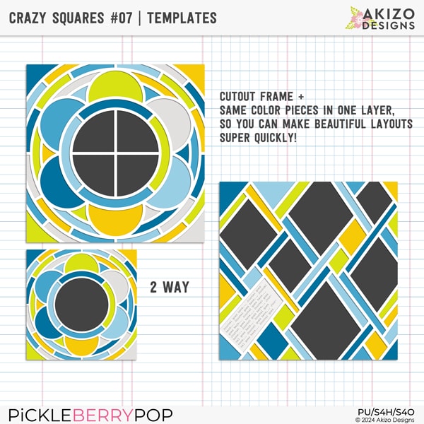 Crazy Squares 07 | Templates