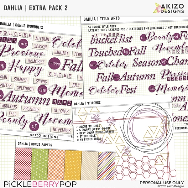 Dahlia | Extra Pack 2