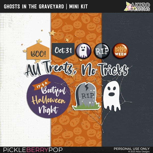 Ghosts in the Graveyard Mini Kit by Akizo Designs