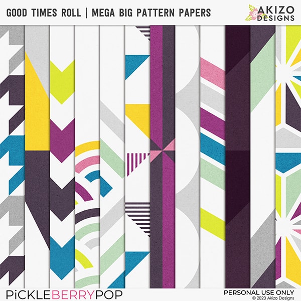 Good Times Roll | Mega Big Pattern Papers
