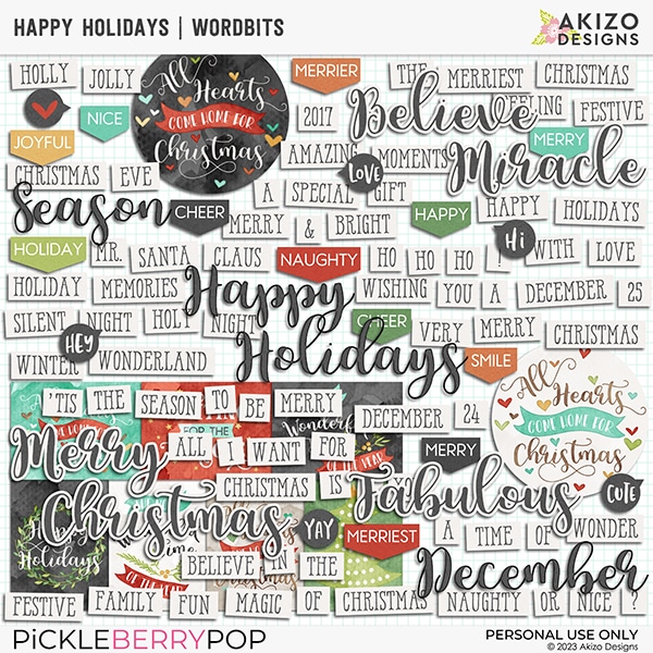 Happy Holidays | Wordbits