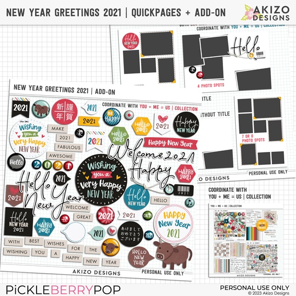 New Year Greetings 2021 | Quickpages + Add-on