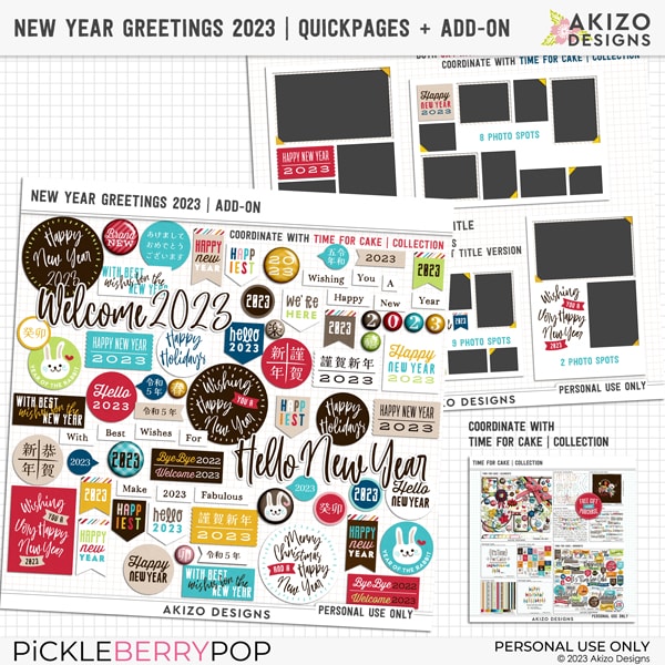 New Year Greetings 2023 | Quickpages + Add-on