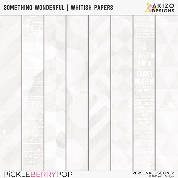 Something Wonderful | Whitish Papers