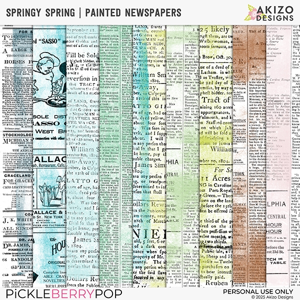 Springy Spring | Painted Newspapers