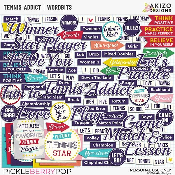 Tennis Addict | Wordbits