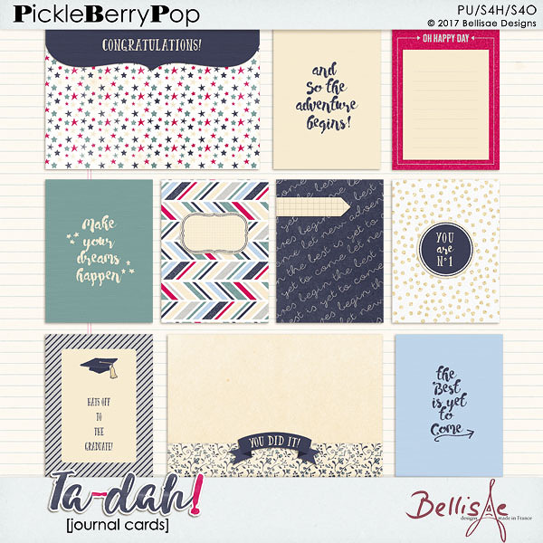 TA-DAH! | journal cards by Bellisae Designs