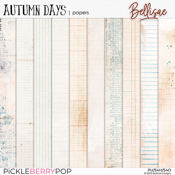 AUTUMN DAYS | papers by Bellisae