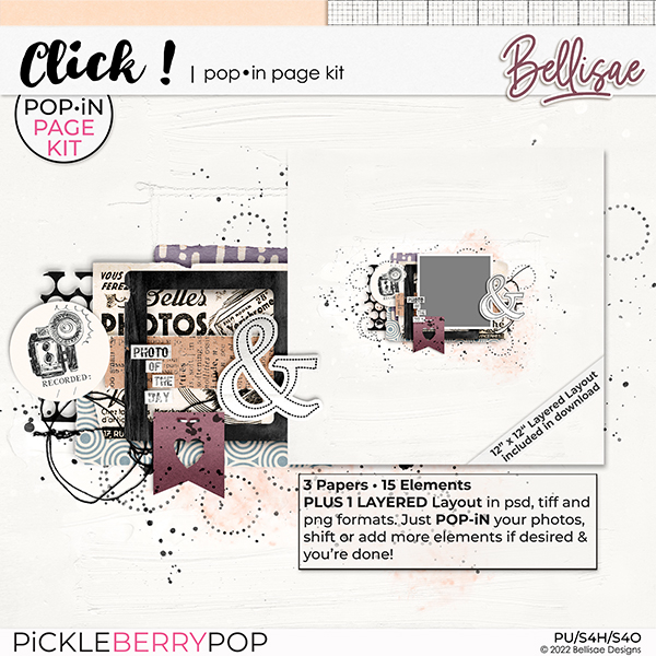 CLICK | POP•iN page kit by Bellisae
