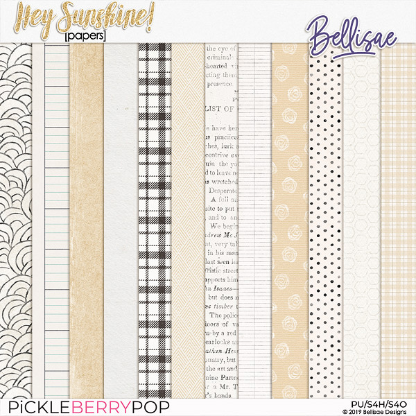 HEY SUNSHINE | papers by Bellisae
