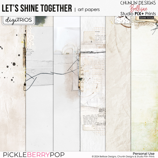 Let's Shine Together - collab art papers