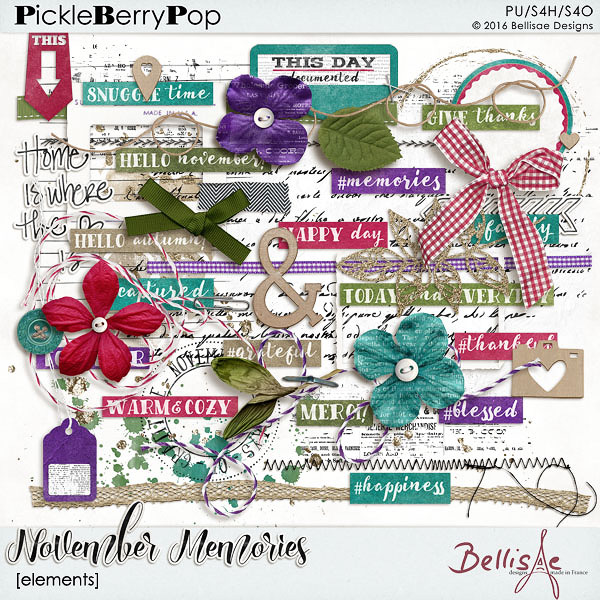 NOVEMBER MEMORIES | elements by Bellisae Designs