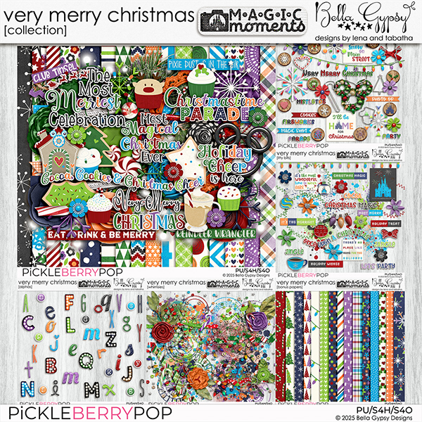 Magic Moments: Very Merry Christmas Digital Scrapbook Collection