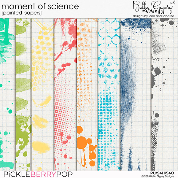 Moment of Science Painted Papers