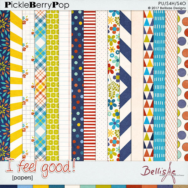 I FEEL GOOD | papers by Bellisae Designs