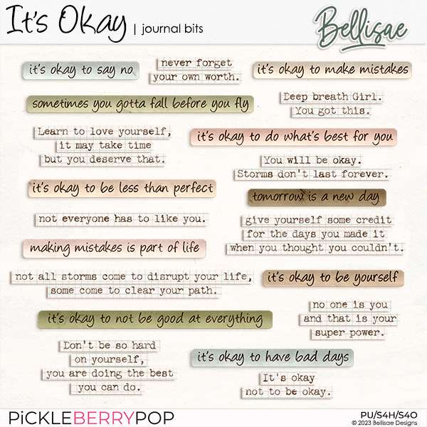 IT'S OKAY | journal bits by Bellisae