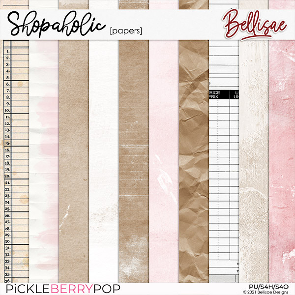 SHOPAHOLIC | papers by Bellisae