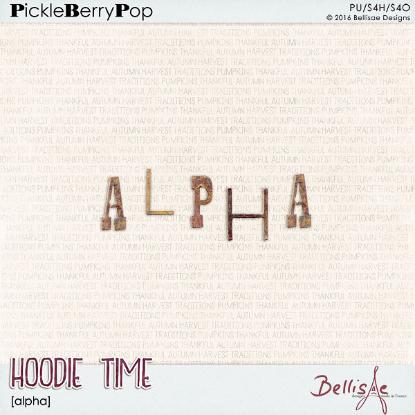 HOODIE TIME | alpha by Bellisae Designs