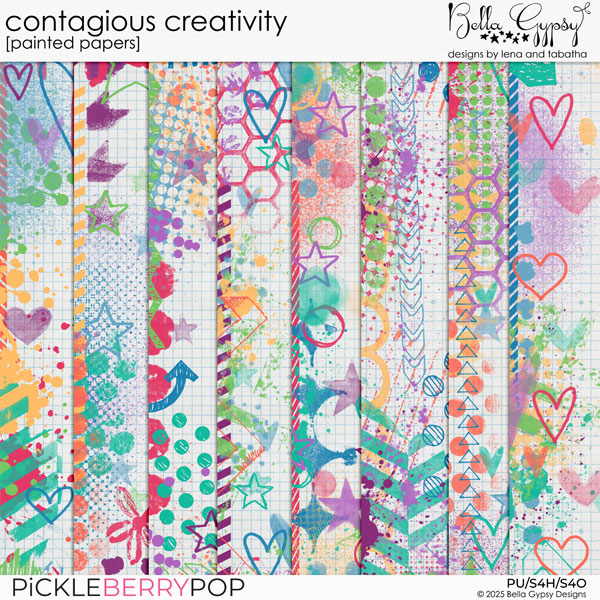 Contagious Creativity Painted Papers